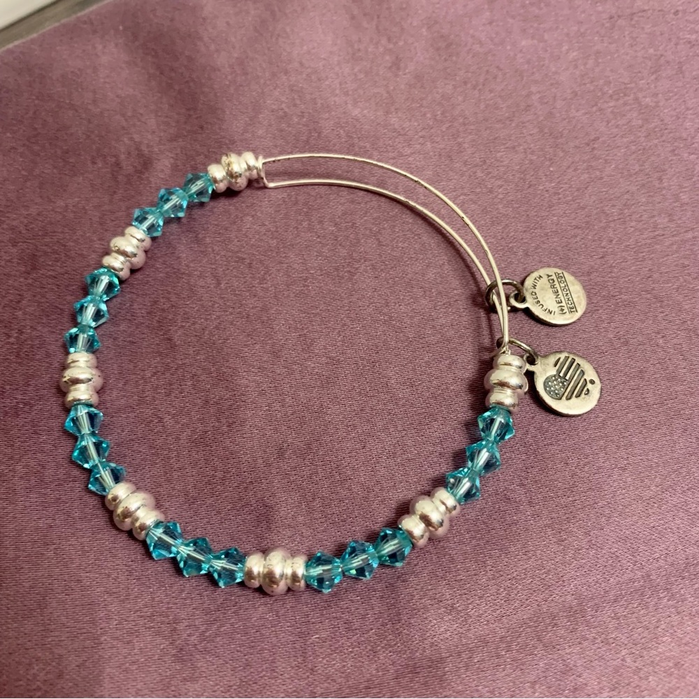 Alex and Ani Blue/Silver Nautical Bracelet Pair 🐚 - Picture 2 of 6